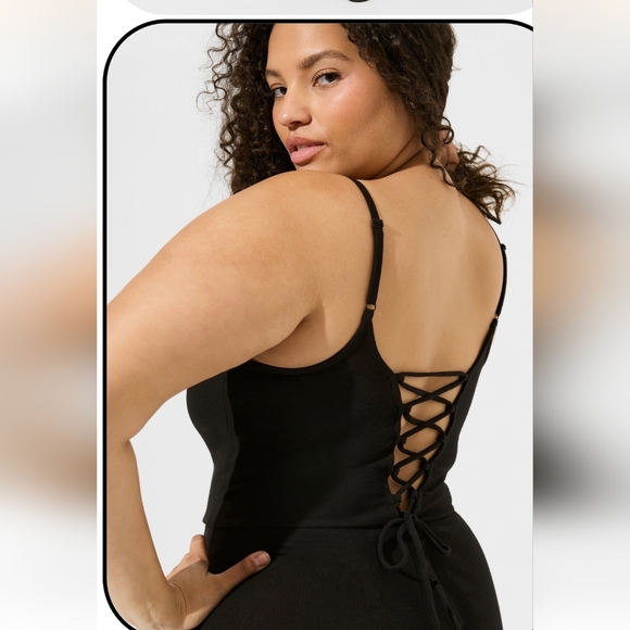 NWT Torrid Cropped Laced Back One Piece bodysuit size 4x - Picture 3 of 14